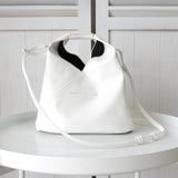 メゾンマルジェラ エムエムシックス レザー ジャパニーズバッグ ショルダーバッグ ホワイト - NEWSED