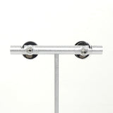 シャネル ココマーク チェック クリア サークル ピアス ホワイト / ブラック レディース - NEWSED