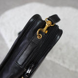 ロエベ アナグラム ショルダーバッグ レザー ブラック - NEWSED