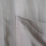 バレンシアガ ヴィンテージ 長袖シャツ ロゴ刺繍 ベージュ - NEWSED