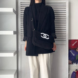 シャネル ココマーク パイル地 ノベルティ ショルダーバッグ ブラック - NEWSED