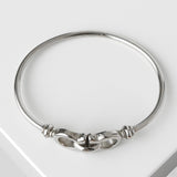 サルバトーレ フェラガモ ガンチーニ バングル シルバー 箱付き - NEWSED