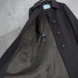 プラダ ウールコート ロングコート ステンカラーコート レディース グレー - NEWSED