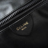 セリーヌ ヴィンテージ トリオンフ ラウンド レザー ショルダーバッグ ブラック - NEWSED