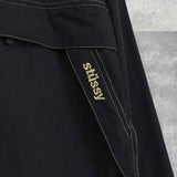 ステューシー ロゴ刺繍 ステッチ アノラックパーカー ブラック - NEWSED