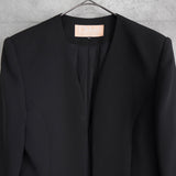 クロエ ブラックフォーマル ノーカラージャケット 総裏地 - NEWSED
