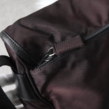 プラダ テスート / レザー ショルダーバッグ 三角プレート トライアングルロゴ ブラウン / ブラック - NEWSED