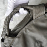 ロエベ ナッパアイレ レザー ハンドバッグ グレー - NEWSED