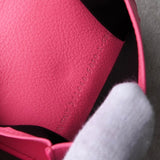 バレンシアガ ペーパーミニ ロゴ レザー コンパクトウォレット 二つ折り財布 ピンク - NEWSED