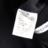 ジョンローレンスサリバン ベロア襟 アンゴラ ウール チェスターコート ブラック - NEWSED