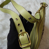 コーチ シグネチャー キャンバス ショルダーバッグ ベージュ / グリーン - NEWSED