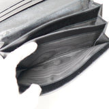 プラダ サフィアーノ レザー 三角プレート 二つ折り財布 長財布 ブラック - NEWSED