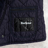 バブアー コーデュロイ襟 ロゴ キルティングジャケット ブラック - NEWSED