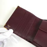 カルティエ マスト レザー 二つ折り財布 ボルドー - NEWSED