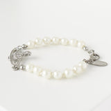 ヴィヴィアン ウエストウッド オーブ ラインストーン フェイクパール シルバー - NEWSED