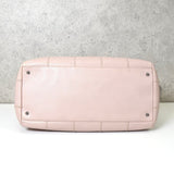 シャネル チョコバー ロゴ ソフトキャビアスキン ボーリングバッグ ハンドバッグ ピンク - NEWSED