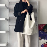 エムエムシックス メゾン マルジェラ レザー ジャパニーズバッグ クラシック トートバッグ ハンドバッグ ホワイト - NEWSED