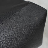 サルバトーレ フェラガモ ナイロンキャンバス レザー トートバッグ ハンドバッグ ブラック - NEWSED