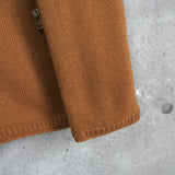 バーバリー ブルーレーベル ホースロゴ ジップアップ ニット ノバチェック裏地 キャメル - NEWSED