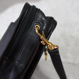 ロエベ アナグラム ショルダーバッグ レザー ブラック - NEWSED