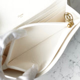 カルティエ マルチェロ レザー 長財布 二つ折り財布 ホワイト - NEWSED