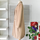 セオリー カシミヤ アンゴラ ロングコート ウールコート ベージュ レディース - NEWSED