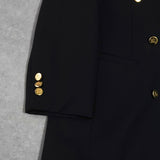 バーバリー ヴィンテージ ホースロゴ刻印入り 金ボタン テーラードジャケット ブレザー 紺ブレ ネイビー - NEWSED