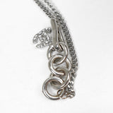 シャネル ココマーク クローバー ラインストーン 喜平 ネックレス シルバー - NEWSED