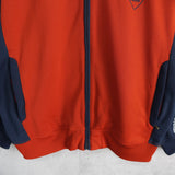 アディダス トラックジャケット ロゴ刺繍 レッド/ネイビー - NEWSED