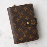 ルイ ヴィトン モノグラム ポルトパピエ・ジップ 二つ折り財布 ブラウン - NEWSED