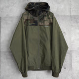 ステューシー カモ柄 ジップアップ ナイロンパーカー カーキ - NEWSED