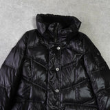 バーバリー ブルーレーベル ホースロゴ ノバチェック裏地 ロング ダウンジャケット レディース ダークブラウン - NEWSED