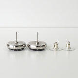 シャネル ココマーク デニム サークル ピアス シルバー / ブルー - NEWSED