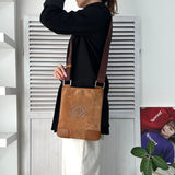 ロエベ アナグラム ショルダーバッグ ブラウン レザー / スエード - NEWSED