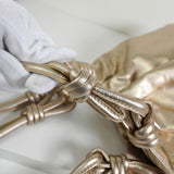 ロエベ アナグラム ナッパレザー ハンドバッグ ゴールド レディース - NEWSED