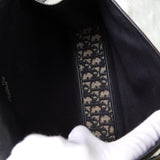 クリスチャンディオール トロッター キャンバス / レザー ショルダーバッグ ネイビー - NEWSED