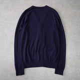 フレッドペリー カーディガン ロゴ刺繍 ネイビー - NEWSED