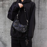 バレンシアガ ル カゴール レザー ワンショルダーバッグ ショルダーバッグ ブラック ミラー ポーチ付き - NEWSED