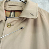 バーバリー ヴィンテージ ノバチェック裏地 ステンカラコート ベージュ - NEWSED