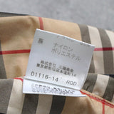 バーバリー ブルーレーベル ホースロゴ ジップアップ ニット ノバチェック裏地 キャメル - NEWSED