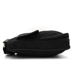 プラダ ポコノ テスート ナイロン 三角プレート ショルダーバッグ ブラック - NEWSED