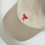 アミパリ アミ パリス ハートロゴ キャップ ベージュ - NEWSED