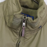 ポロ ラルフローレン ロゴ 裏地フリース 収納フード ナイロンジャケット ブルゾン カーキ - NEWSED