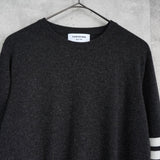 トム ブラウン ストライプ カシミア ニット ダークグレー - NEWSED