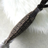 フェンディ ズッキーノ キャンバス ショルダーバッグ サコッシュ ブラウン - NEWSED