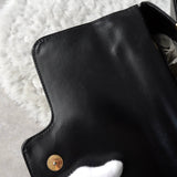 セリーヌ ヴィンテージ トリオンフ カーフ レザー ハンドバッグ 自立型 ブラック - NEWSED