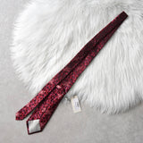 ヴィヴィアン ウエストウッド オーブロゴ レオパード ネクタイ レッド / ピンク タグ付き未使用品 - NEWSED