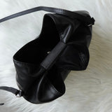 エムエムシックス メゾン マルジェラ レザー ジャパニーズバッグ ショルダーバッグ ブラック - NEWSED