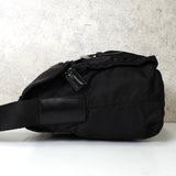 プラダ テスート ポコノ ナイロン トライアングルロゴ ショルダーバッグ ブラック - NEWSED