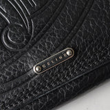 セリーヌ トリオンフ レザー 二つ折り長財布 ブラック - NEWSED